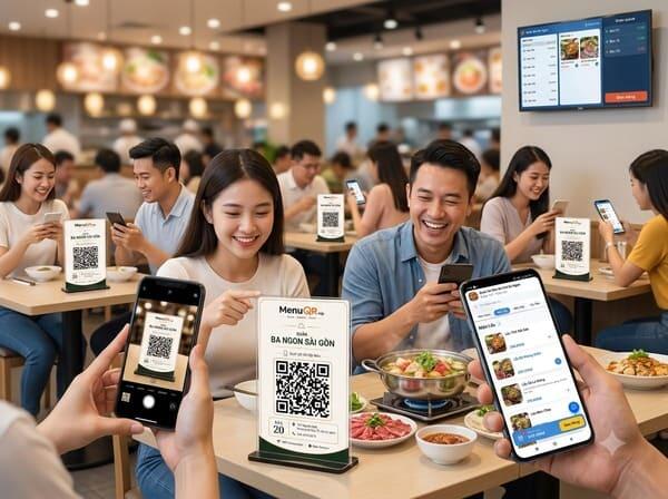 Thay Thế Menu Giấy Bằng Menu QR code: Giải Pháp Hiện Đại Cho Ngành F&B